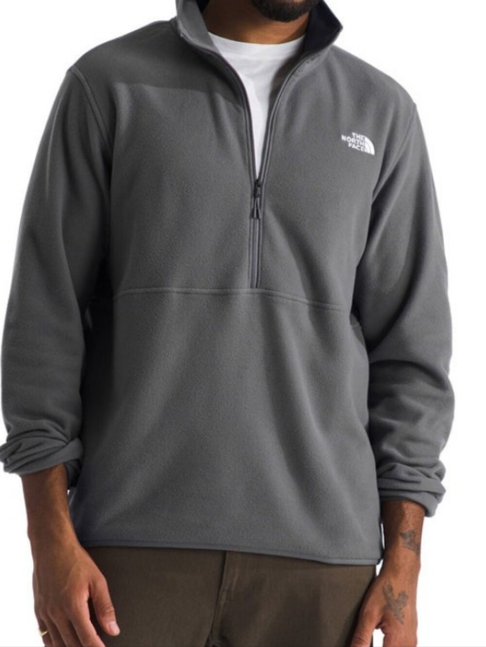 The North Face Men's Glacier 1/2 Zip Fleece - Gray